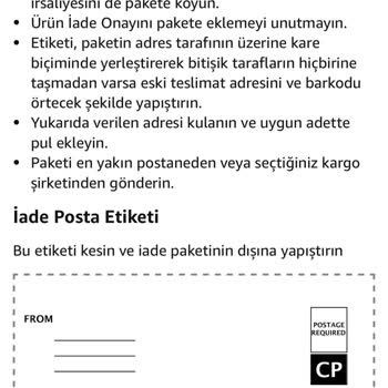 Haksız Kargo Ücreti İadesi Talebi