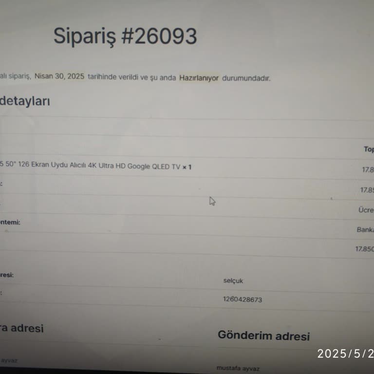 Evinidiz Stokta Olmayan Ürün Satışı Ve Geciken Para İadesiyle Mağduriyet