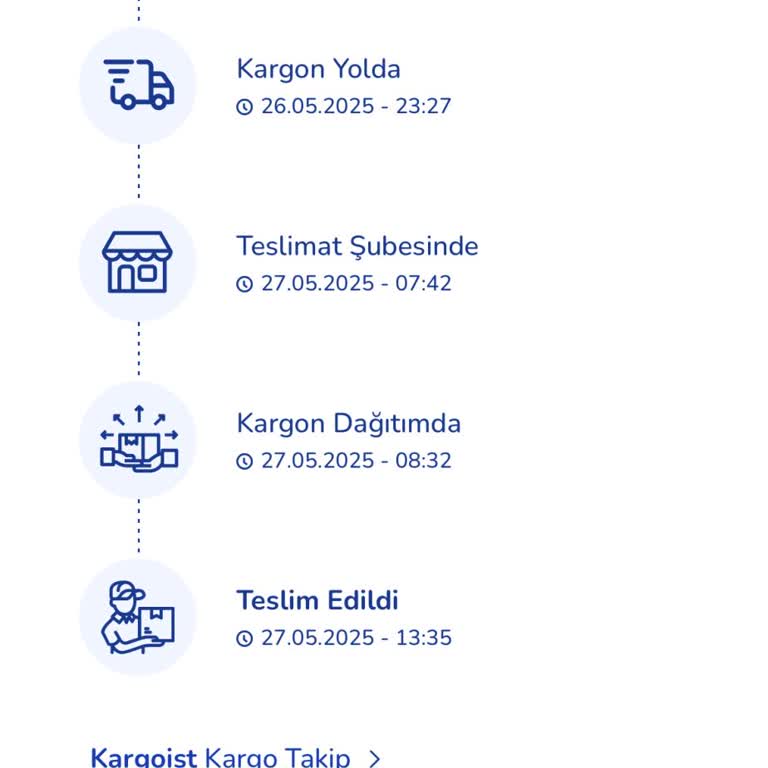 Kargoist İle Teslim Edilmeden Teslim Edildi Gösterilen Sipariş