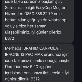 İade Edilmeyen Ücret Ve Çözümsüzlük Mağduriyeti