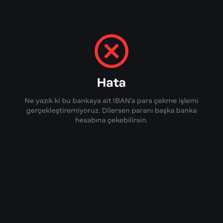 Papara Kayıtlı IBAN'larıma Para Çekemiyorum, Acil Çözüm Bekliyorum