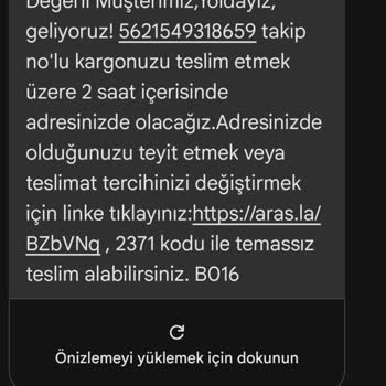 Aras Kargo Yeşilpınar Şubesi Kargomu Teslim Etmiyor Ve Ulaşılamıyor