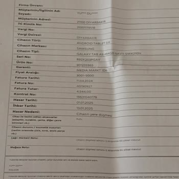 Aldığım Tabletin Ekran Sorunu Ve Kasko Mağduriyeti