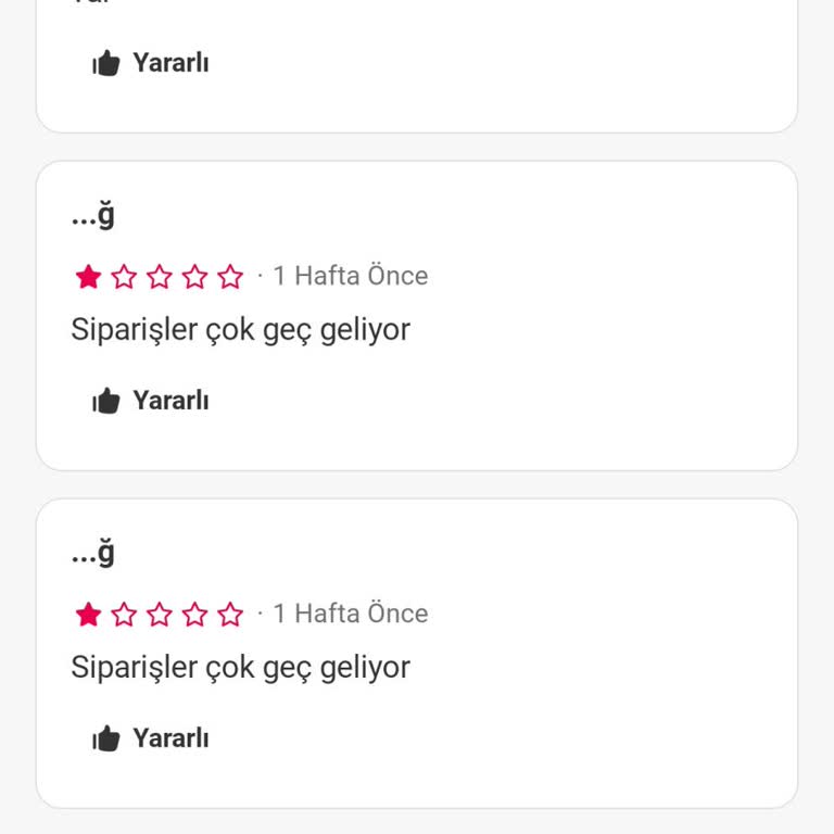 Siparişler Eksik Ve Geç Teslim Ediliyor