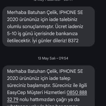 İade Onayı Verilmesine Rağmen Ücretim Hala Yatmadı