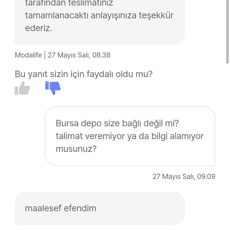 Koltuk Siparişim Teslim Edilmedi, Bilgi Alamıyorum Ve İptal Edemiyorum