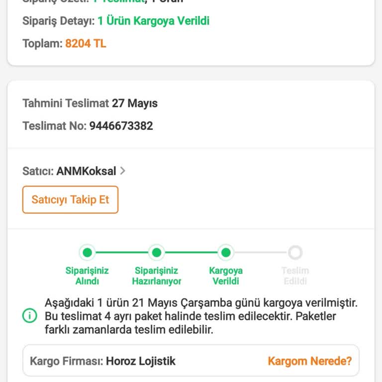 Horoz Lojistik Kargo Tesliminde Yaşlı Müşteriye Saygısız Ve İlgisiz Davrandı