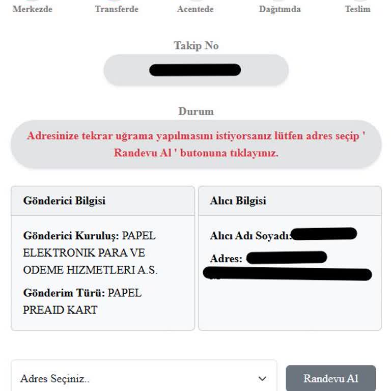 Kuryenet Canik Acentesinin Teslimat Yapmadan Ulaşılamadı Demesi Ve Hizmet Eksikliği
