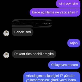 Siparişim 17 Gündür Teslim Edilmedi Ve Mesajlarıma Cevap Alamıyorum