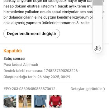 Temu'dan Yapılan Sipariş İptalinde Para İadesi Sorunu