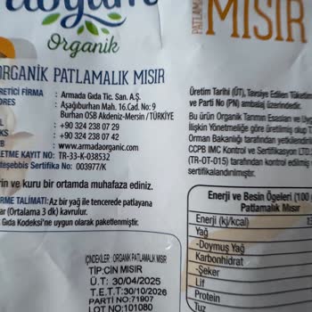 Doyum Organik Mısırda Küf Kokusu Ve Sağlık Riski!