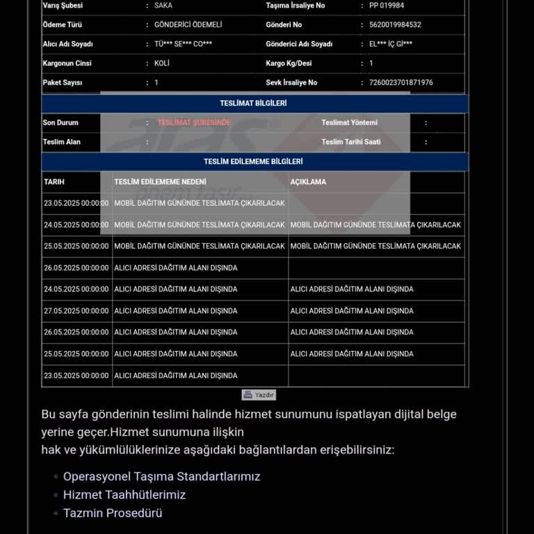 Yanıltıcı Teslimat Bilgilendirmeleri Ve Gereksiz Rahatsızlık