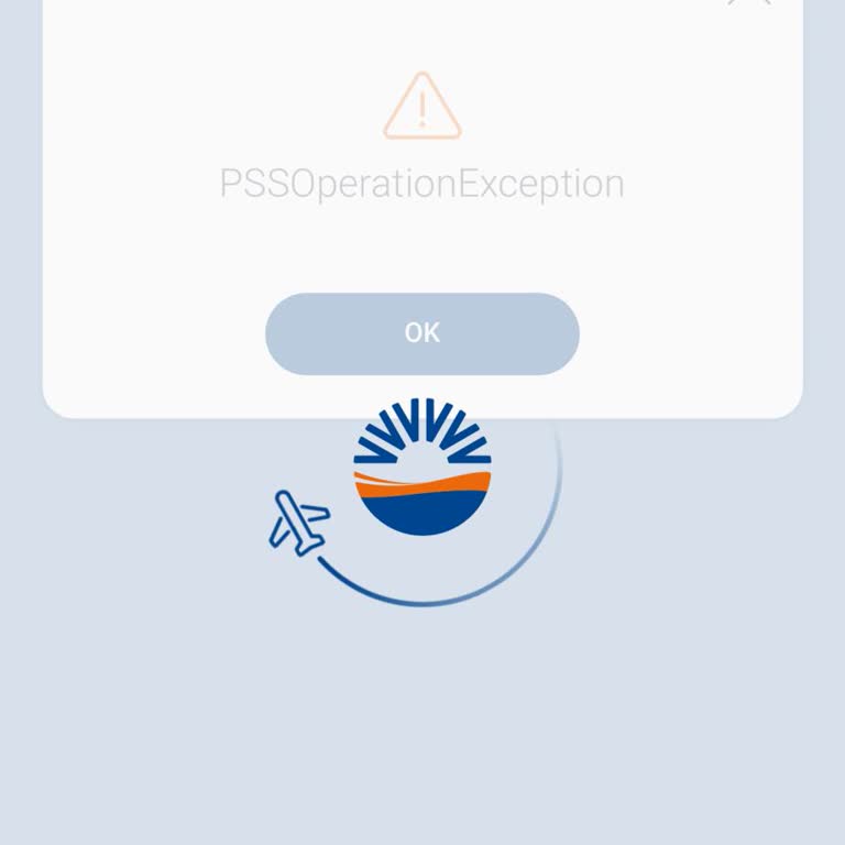 SunExpress PSS Operation Exception