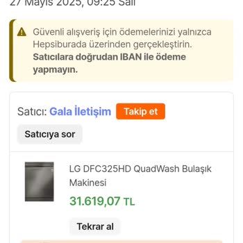 Hepsiburada Aldığım Bulaşık Makinesinin Fiyatı Aniden Düştü Mağdur Olduk