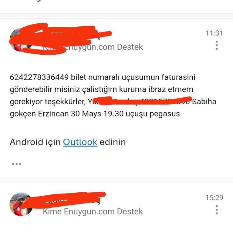 Fatura Talebime Cevap Alamıyorum, Mağdur Edildim