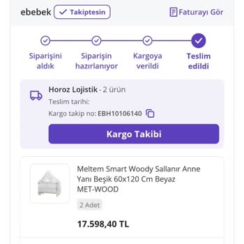 Ebebek Sipariş Verdiğimiz İkinci Beşik Teslim Edilmedi, Kimse Muhatap Olmuyor