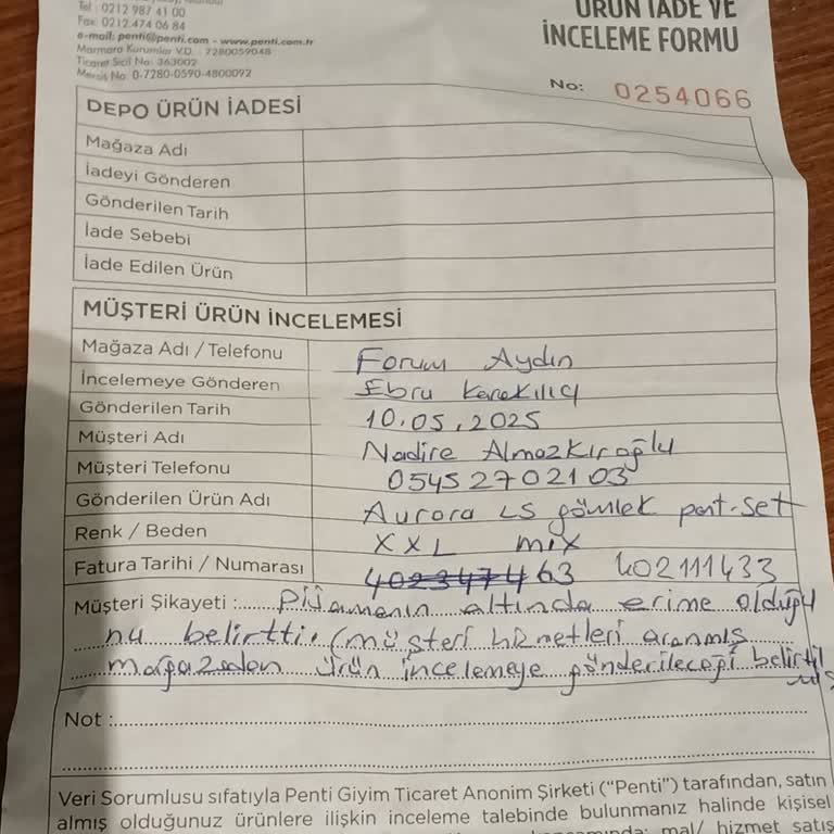 Mağazada Dağınıklık, İlgisizlik Ve İade Sorunu Yaşadım