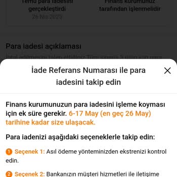 Temu'dan İptal Edilen Siparişin Ücreti 1 Aydır İade Edilmedi