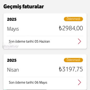 Vodafone Kesilen Faturam Hala Güncel Tutarda Gözüküyor