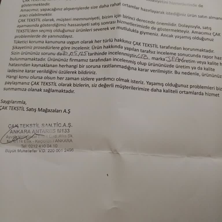 İnceleme Süreci Ve Ürün Kalitesi Hayal Kırıklığı Yarattı