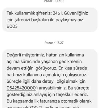 Vodafone Yeni Hattım Bir Haftadır Açılmadı Mağdur Ediliyorum
