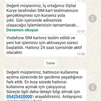 Vodafone Yeni Hattım Bir Haftadır Açılmadı Mağdur Ediliyorum