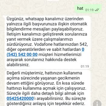 Vodafone Yeni Hattım Bir Haftadır Açılmadı Mağdur Ediliyorum