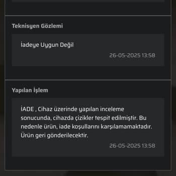 Monster Pusat Clutch Gamepad İadesi Kabul Edilmedi, Ürün Geri Gönderilmedi!