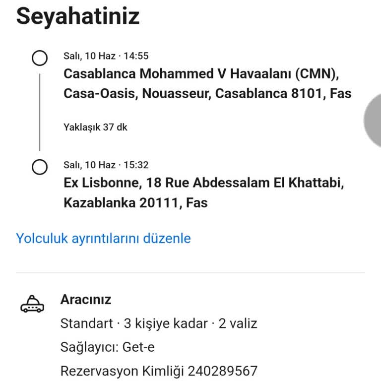 Yanlış Adrese Yapılan Taksi Rezervasyonunun İptalinde Yaşanan Sorun