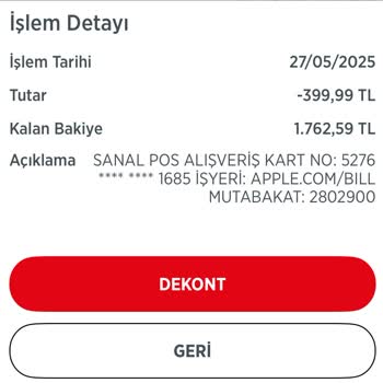 Bilgim Dışında Apple.com'dan Hesabımdan Para Çekildi