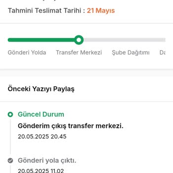 Kargo Teslimatında Gecikme Ve Çözüm Eksikliği Yaşıyorum