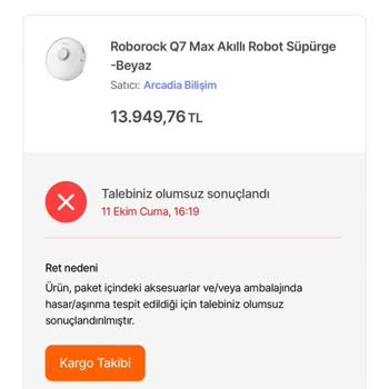 Roborock Q7MAX Süpürge Arızası Ve Çözülmeyen Servis Sorunu