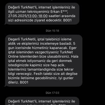 Kurulum İçin Beklerken Evde Yoktunuz Notu Bırakıldı
