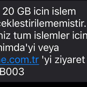 Ek İnternet Paketi Ücreti Çekildi Hizmet Verilmedi Mağduriyet Yaşadım