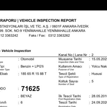 Araç Muayenesinde Kilometre Yanlış Yazıldı