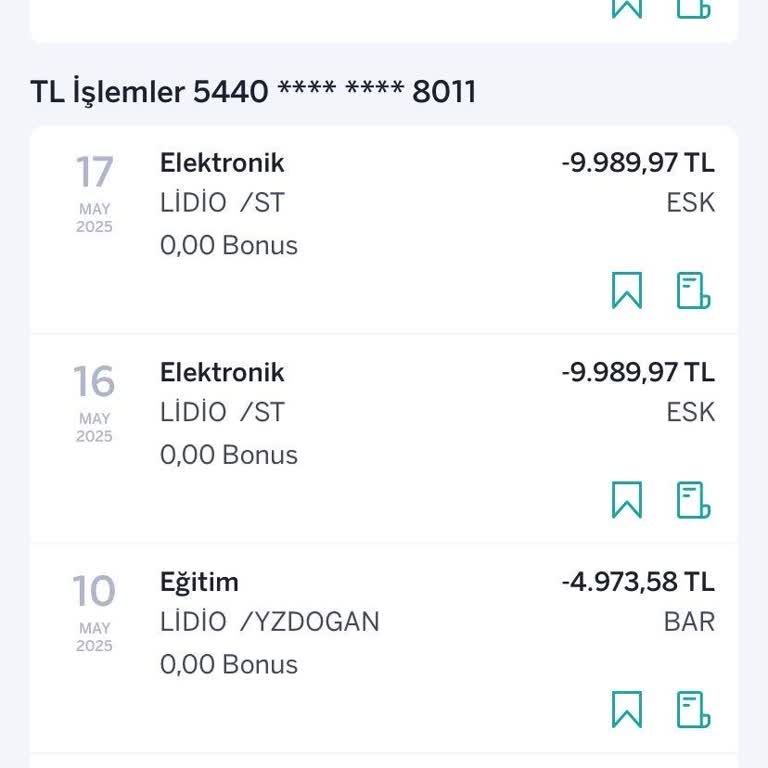 Lidio Ödeme Hizmetleri Kartımdan Bilgim Dışında Yüksek Tutar Harcama Yapıldı