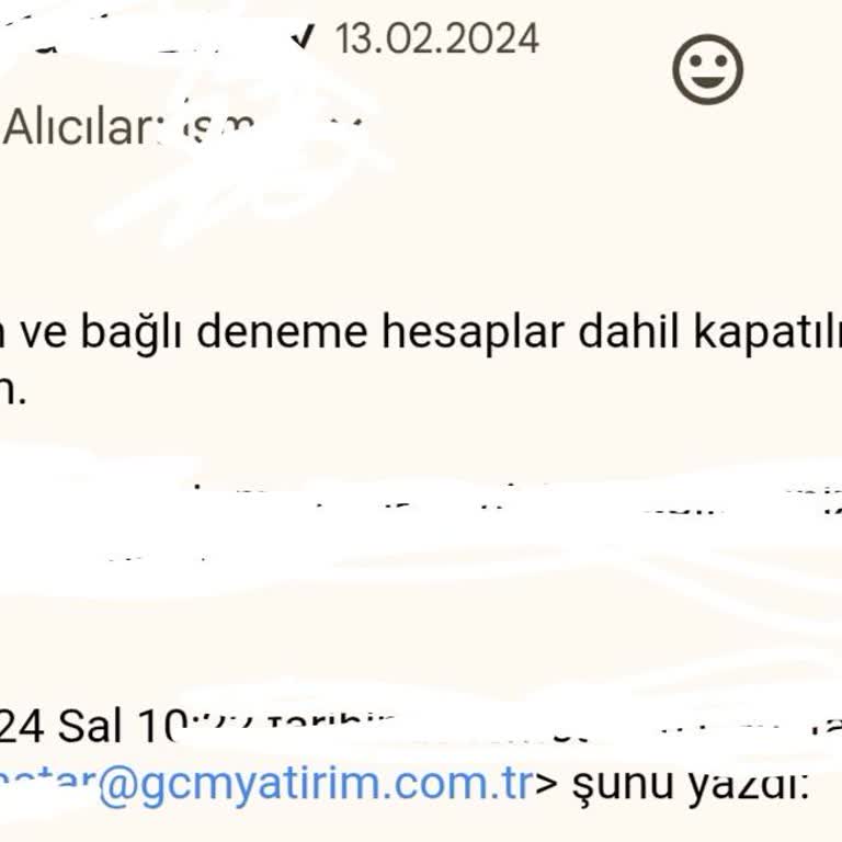 GCM Yatırım Yatırım Platformunda Zarar, İletişim Sorunları Ve Israrcı Aramalar