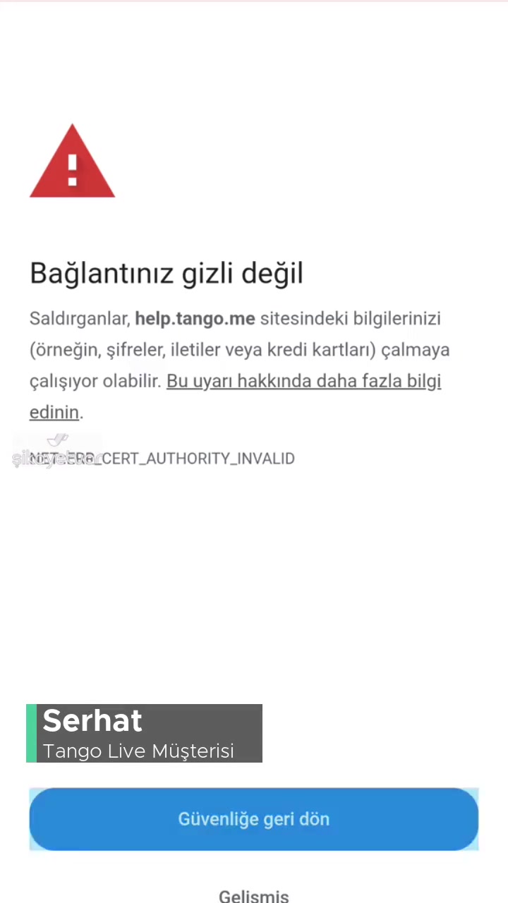 Tango Live Cihaz Engeli Yedim! videonun kapak resmi