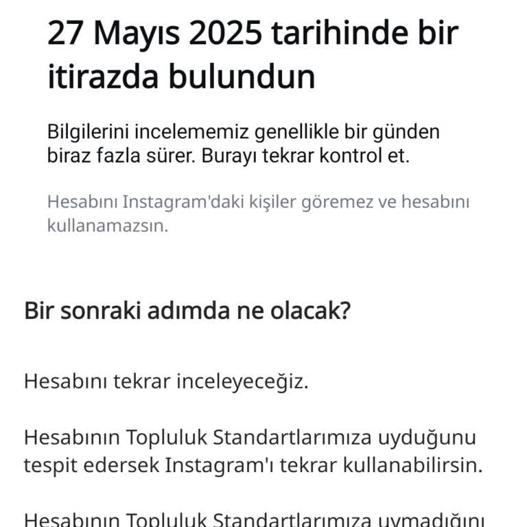 Hiçbir Sebep Yokken Instagram Hesabım Askıya Alındı, Acil Çözüm Bekliyorum