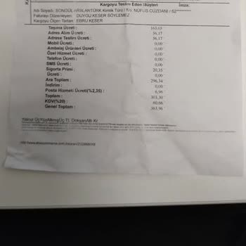 Kargo Şirketi Hem Fazla Ücret Aldı Hem Hizmeti Eksik Verdi