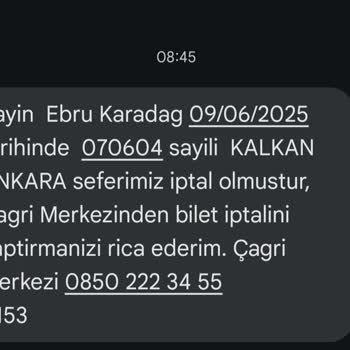 Metro Turizm'in Bilet İptali Nedeniyle Mağduriyet Yaşadım