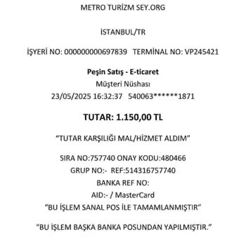Metro Turizm'in Bilet İptali Nedeniyle Mağduriyet Yaşadım