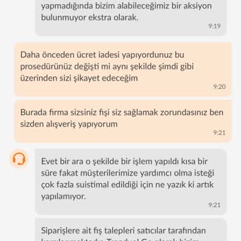 Trendyol GO Yemek Siparişimde Kasa Fişi Verilmedi Mağduriyetim Acil Giderilsin