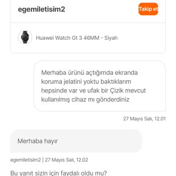 Hepsiburada'dan Sıfır Diye Aldığım Saat Kullanılmış Ve Garantisiz Çıktı