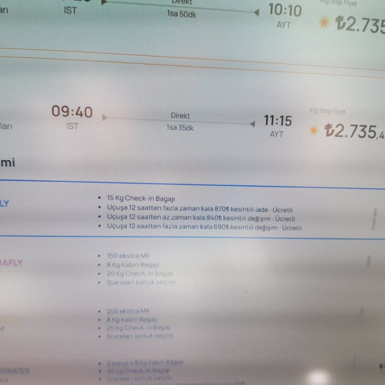 Uçak Bileti Değişikliğinde Yüksek Fiyat Farkı Uygulaması