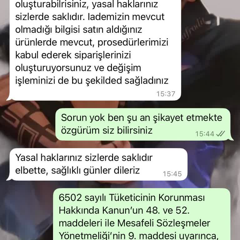 Aldığım Elbise Kalitesiz Ve İade Kabul Edilmiyor Müşteri Hizmetleri Yanıtsız