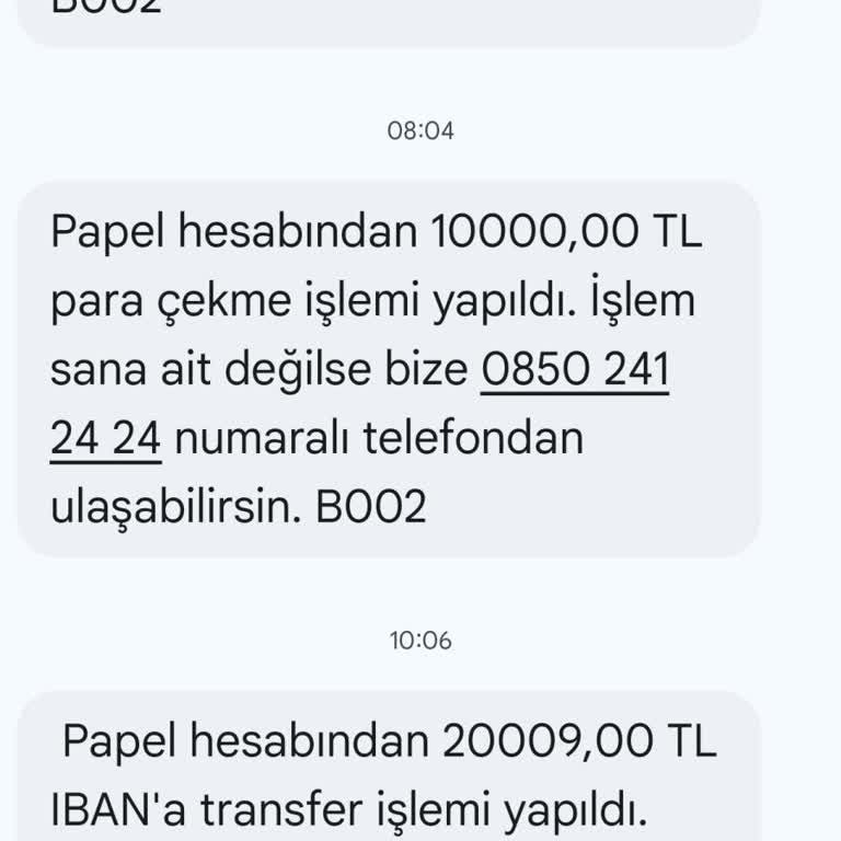 Bilgim Dışında Hesabımdan Para Çekildi, Papel Sorunuma Çözüm Sunmadı