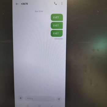 Haberim Olmadan SMS Onayıyla Yapılan Yüksek Tutarlı Mobil Ödeme İşlemi