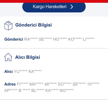 Bana Ait Bilgilerle Yapılmayan Sipariş Ve Kargo Mesajı Hakkında Endişe