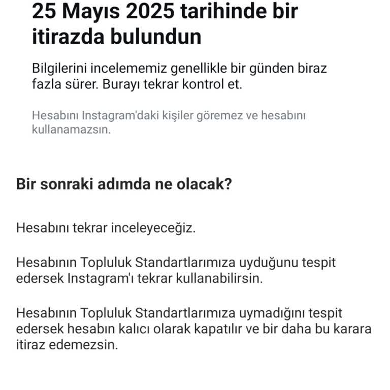 Instagram Sayfam Hiçbir Uyarı Olmadan Kapatıldı, Destek Bekliyorum